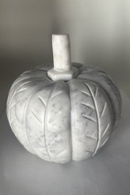 Solid Marble Pumpkin White and Grey New