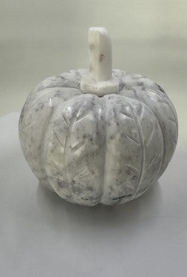 Solid Marble Pumpkin White and Grey New