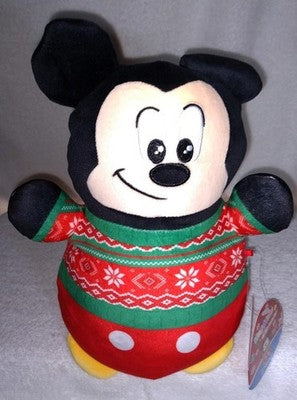Disney Squishmallows HugMee Medium Plush Holiday Sweater Mickey Stuffed Animal