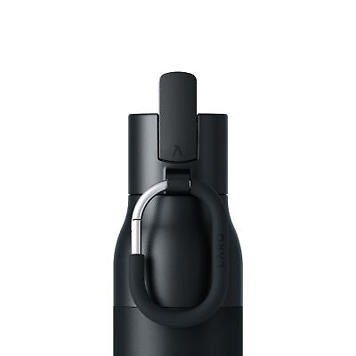 LARQ Bottle Filtered - Insulated Stainless Steel Water Bottle BPA Free With Nano Zero Technology And Long-Lasting Filters, Obsidian Black, 17Oz