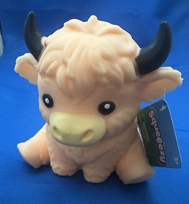 Squeeezy Hyland Cow Tan Fidget Toy