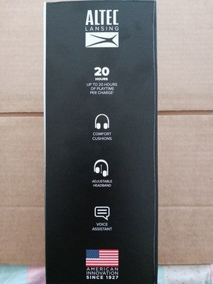 NEW Altec Lansing BOOST Wireless Over Ear Headphones MZX3007-WHTSIL - 2025 Model