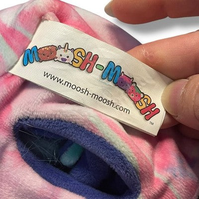 Moosh Moosh Plush Unicorn Reversible Raindrop Rainbow Squared Flip Em Animal 4"