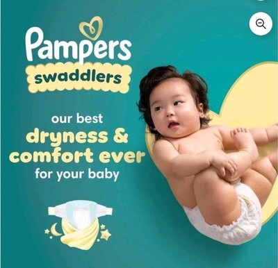 Pampers Swaddlers Diapers, Size 3, 132 Count