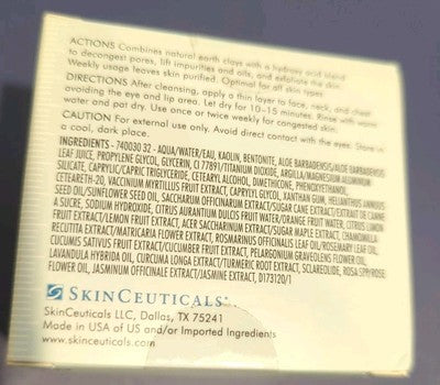 SkinCeuticals Clarifying Clay Masque Deep Pore Cleasing Mask 2.4oz/67g