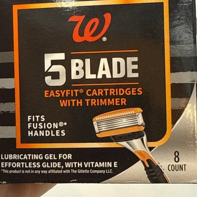 Walgreens 5 Blade Easyfit Cartridges 8 Pack