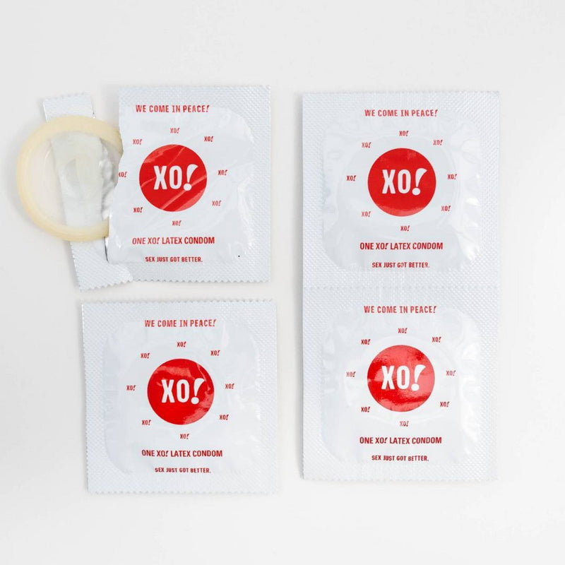 XO! Here We Flo Hi-Sensation Righteous Rubber Carbon Neutral and Eco-Friendly Condoms - 6ct