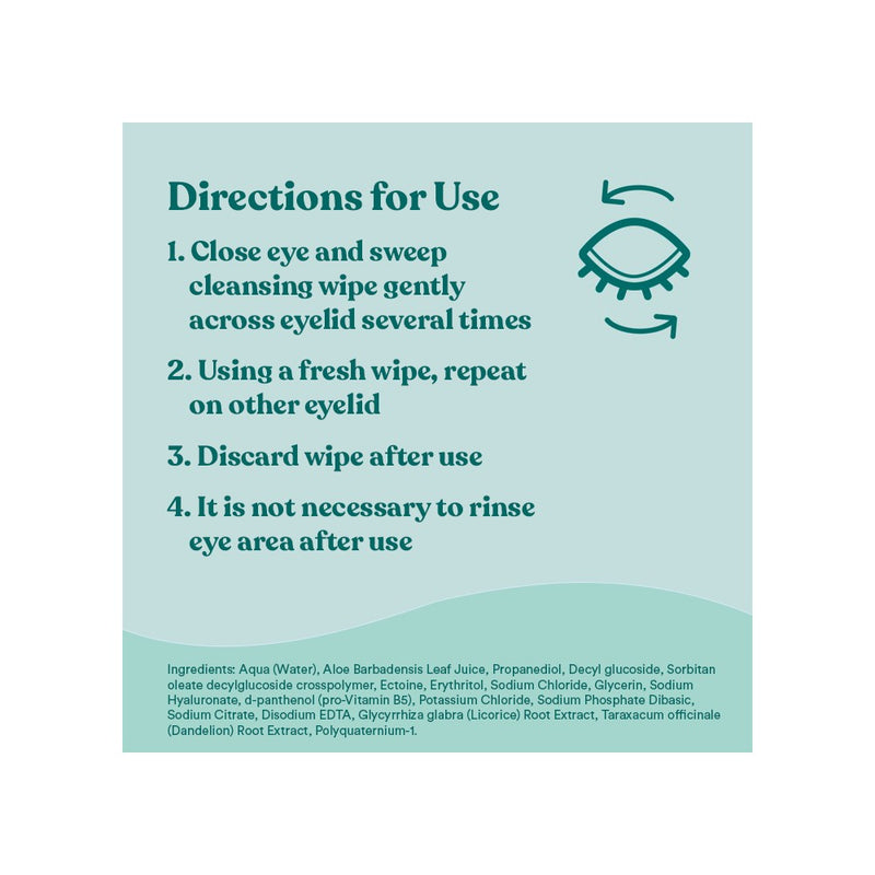 Biotrue Micellar Eyelid Cleansing Wipes - 30ct