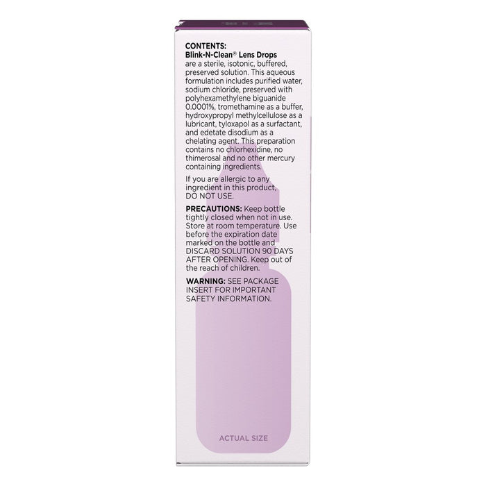 Blink N Clean Daily Use Lens Drops - 0.5oz