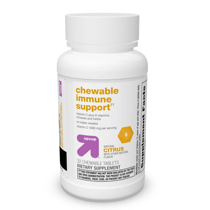 Immune System Support Chewable Tablets - Citrus Flavor - 32ct - up & up