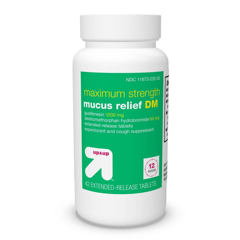 Maximum Strength Mucus Relief DM Tablets - 42ct - up & up