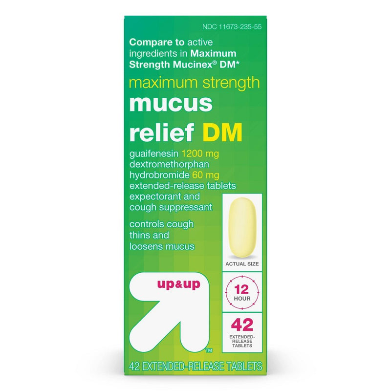 Maximum Strength Mucus Relief DM Tablets - 42ct - up & up