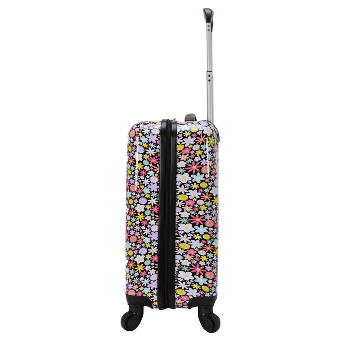 Crckt Kids' Hardside Carry On Spinner Suitcase - Black Floral (LOCAL PICKUP ONLY)