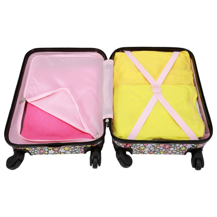 Crckt Kids' Hardside Carry On Spinner Suitcase - Black Floral (LOCAL PICKUP ONLY)