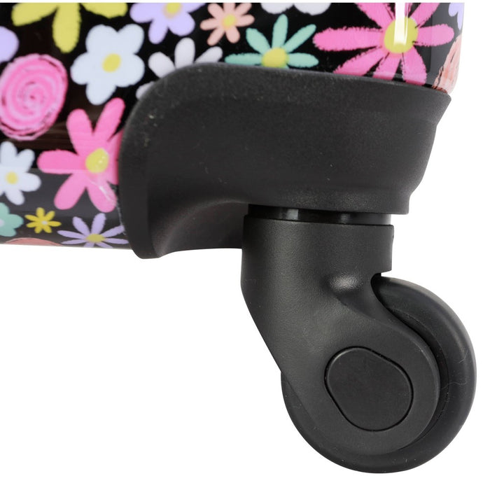 Crckt Kids' Hardside Carry On Spinner Suitcase - Black Floral (LOCAL PICKUP ONLY)