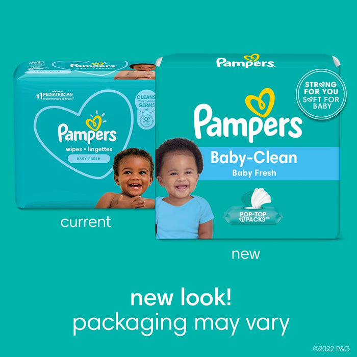 Pampers Baby Clean Fresh Scented Baby Wipes - 864ct