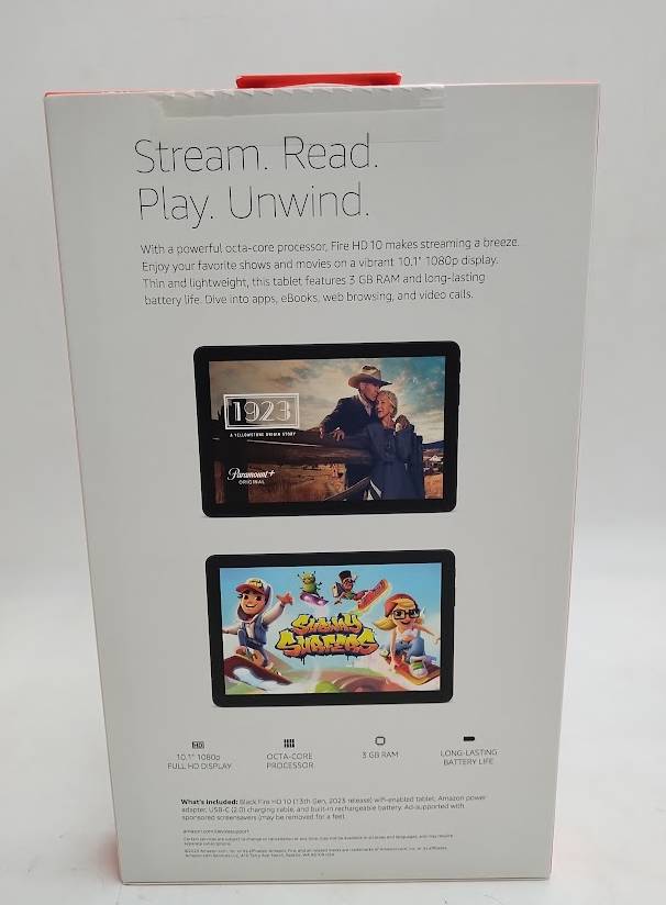 Amazon Fire HD 10" 32GB Tablet (2023 Release) - Black