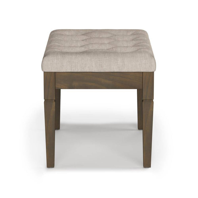Hopewell Small Tufted Ottoman Bench Natural - WyndenHall (LOCAL PICKUP ONLY)