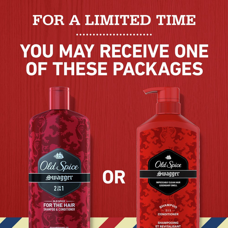 Old Spice Men's Swagger 2-in-1 Shampoo and Conditioner - 21.9 fl oz