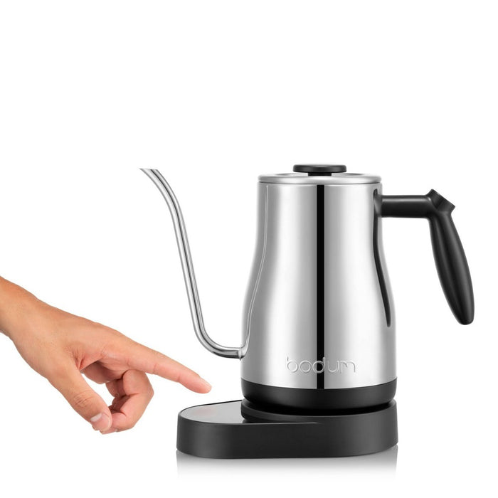 Bodum 34oz Electric Bistro Gooseneck Water Kettle With Temperature Control Stainless Steel