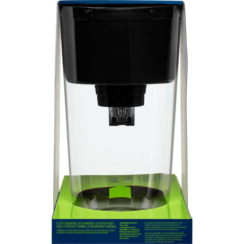 Brita Water Filter 10-Cup Tahoe Water Pitcher Dispenser with Elite Water Filter - Black