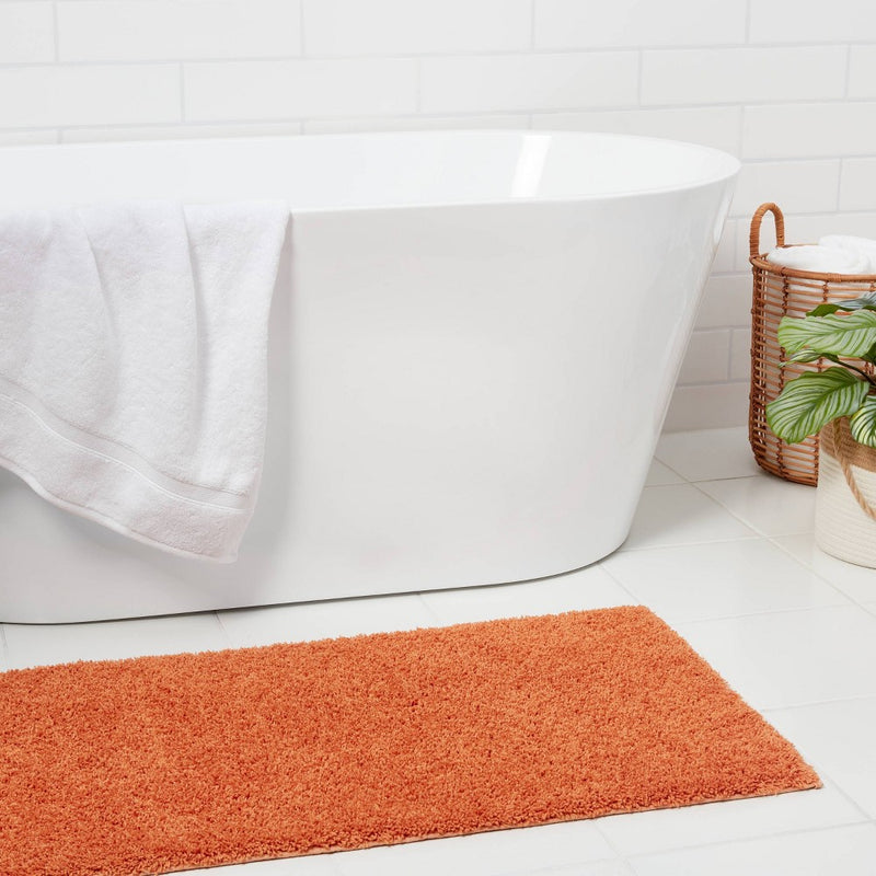 22"x60" Antimicrobial Bath Runner Orange - Threshold (LOCAL PICKUP ONLY)