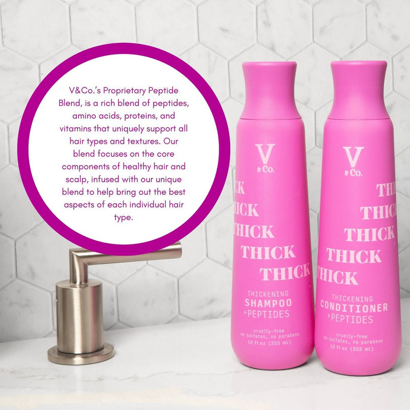 V&Co. Beauty Thickening + Peptide Conditioner - 12oz