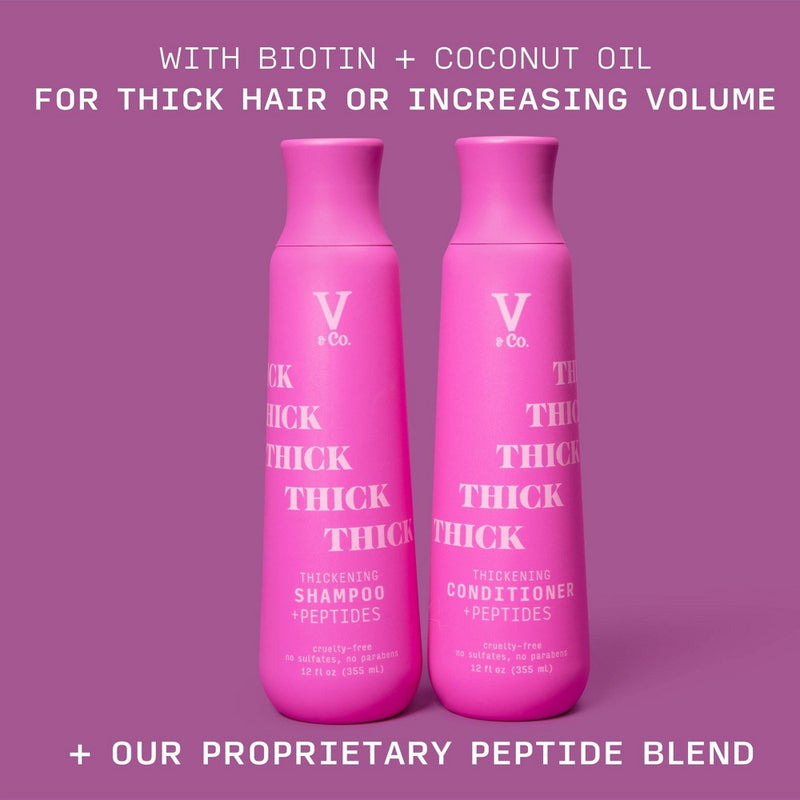 V&Co. Beauty Thickening + Peptide Conditioner - 12oz