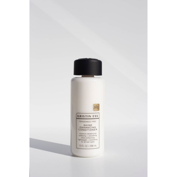 Kristin Ess Fragrance Free Shine Enhancing Conditioner for Dry Damaged Hair, Vegan and Sulfate Free - 10 fl oz