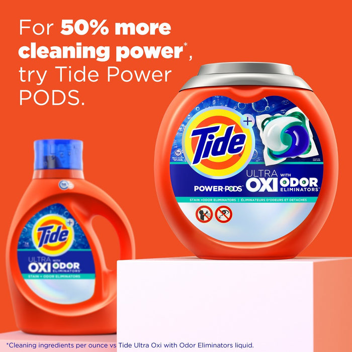 Tide Liquid Oxi + Odor Eliminator Laundry Detergent - 84 fl oz