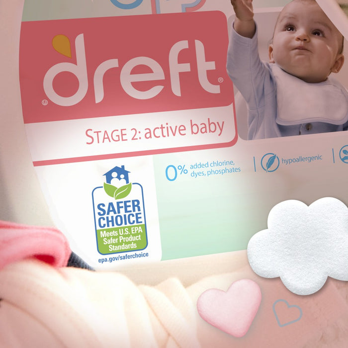Dreft Active Baby Liquid Laundry Detergent HE Compatible - 92oz