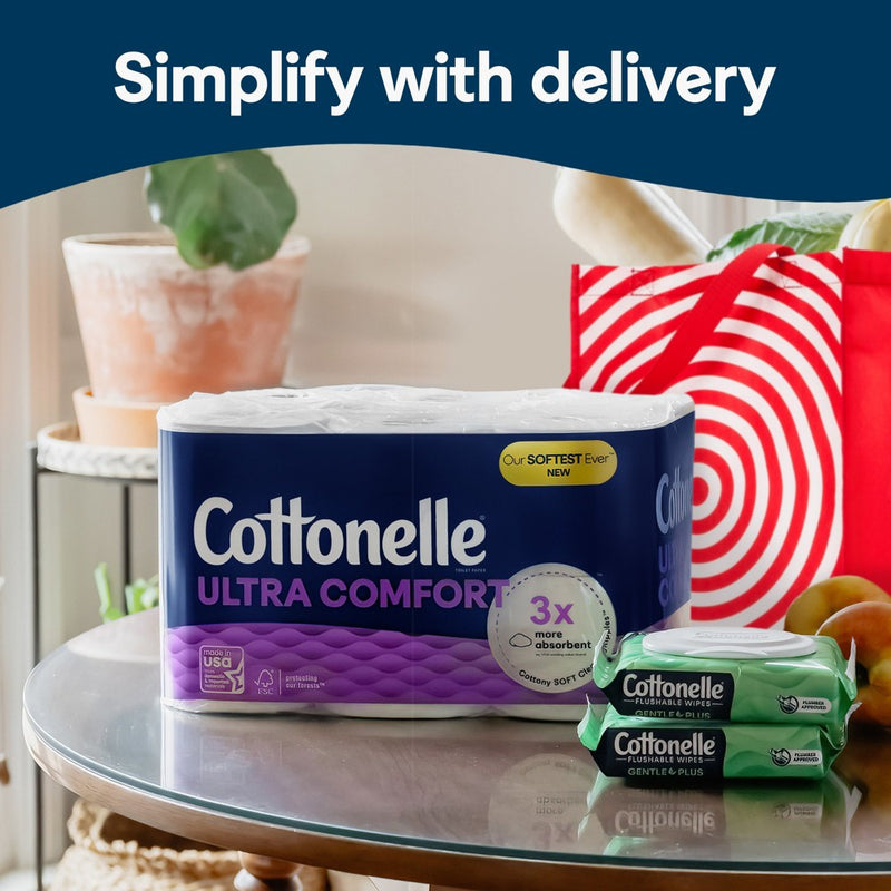 Cottonelle Ultra Comfort Toilet Paper - 12 Super Mega Rolls