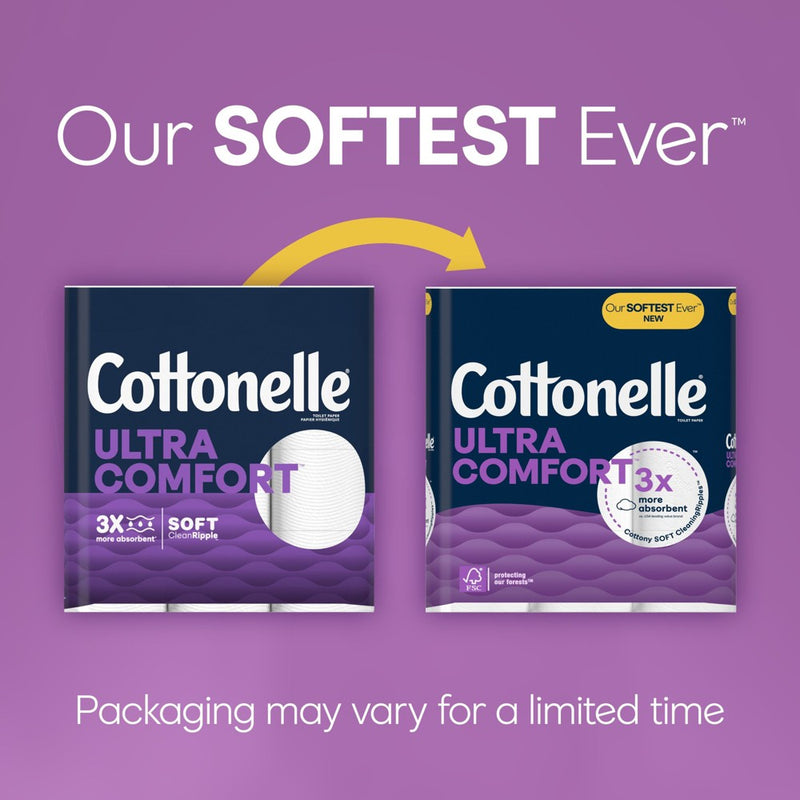 Cottonelle Ultra Comfort Toilet Paper - 12 Super Mega Rolls