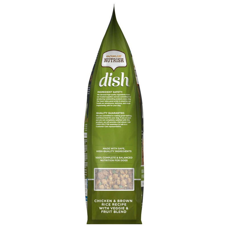 Rachael Ray Nutrish Dish Chicken, Vegetable, Fruit & Brown Rice Recipe Super Premium Dry Dog Food - 3.75lbs