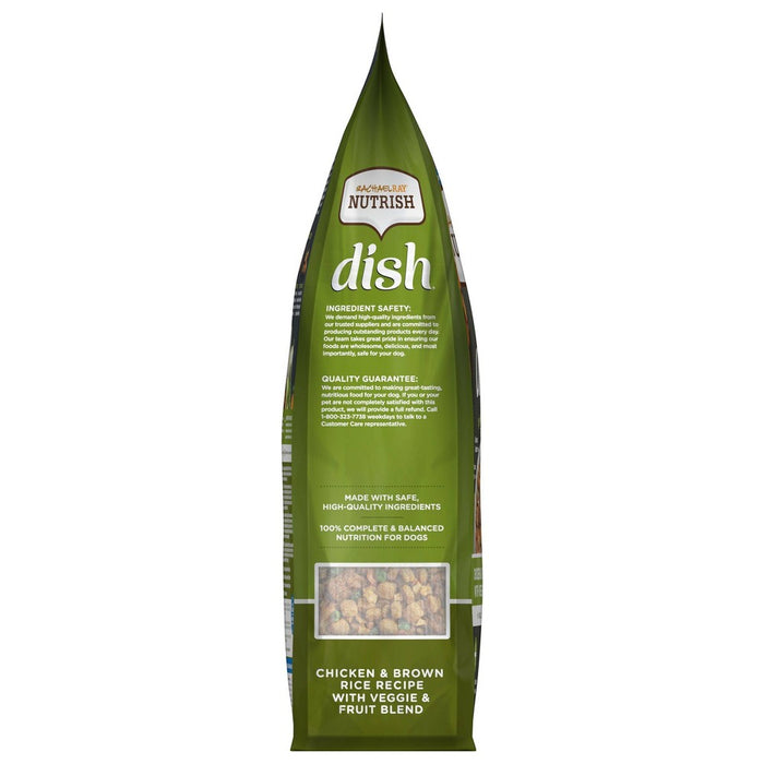 Rachael Ray Nutrish Dish Chicken, Vegetable, Fruit & Brown Rice Recipe Super Premium Dry Dog Food - 3.75lbs