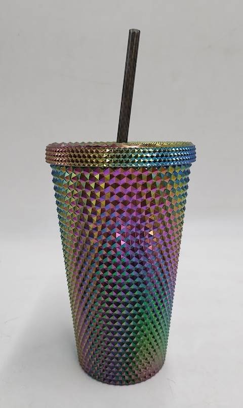 Starbucks Halloween 2023 Oil Slick Rainbow Iridescent Venti Tumbler 16Oz