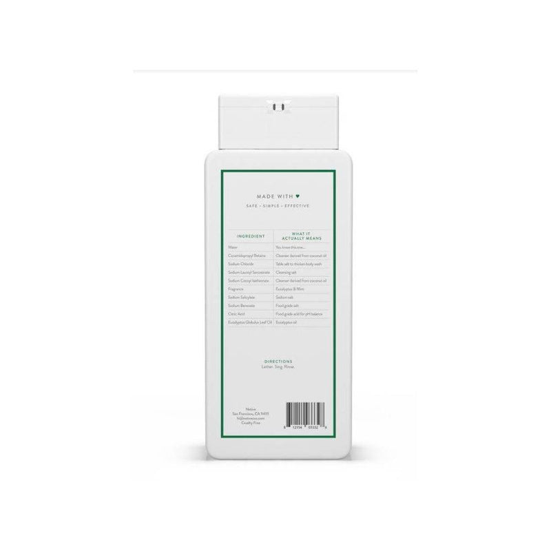 Native Body Wash - Eucalyptus & Mint - Sulfate Free - 18 fl oz