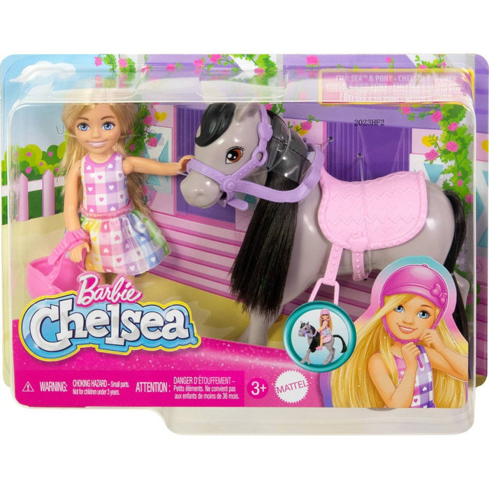 Barbie Chelsea Doll & Horse Toy Set