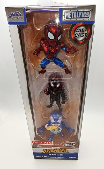Metalfigs Spider-Man 2.5" Metal Figures 3pk (Spiderman, Miles Morales, Venom)