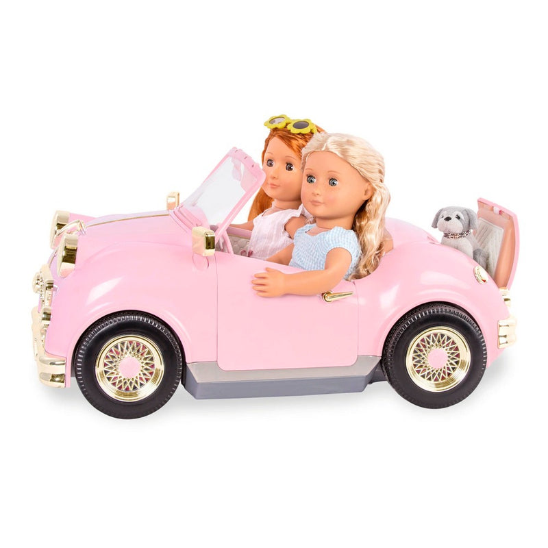 Our Generation In the Driver's Seat Retro Convertible Car with FM Radio (LOCAL PICKUP ONLY)