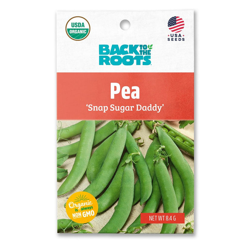 Back to the Roots Pea Snap Sugar Daddy Vegetable Seeds