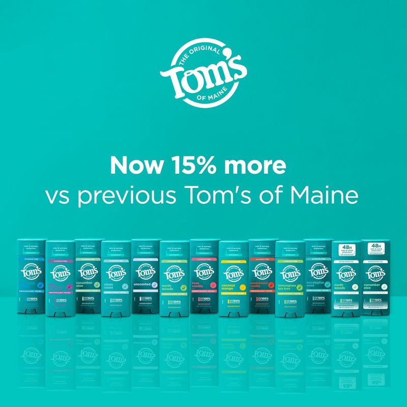 Tom's of Maine Clean Coast Deodorant - 3.25oz