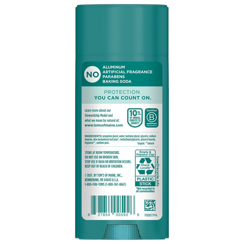 Tom's of Maine Clean Coast Deodorant - 3.25oz