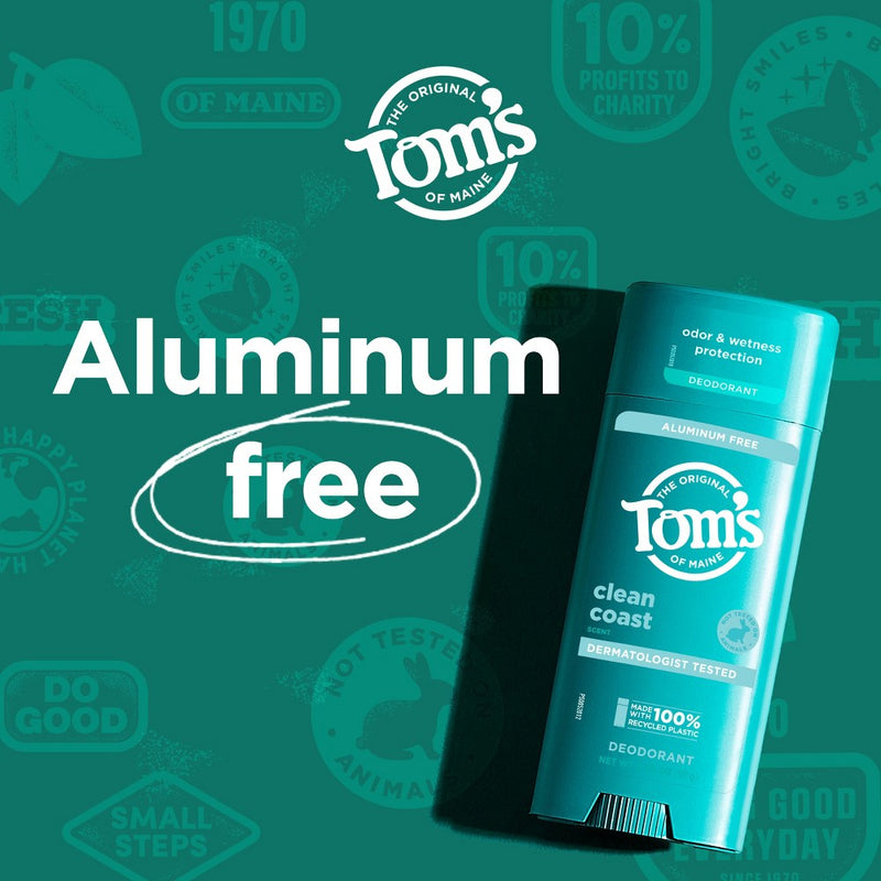 Tom's of Maine Clean Coast Deodorant - 3.25oz
