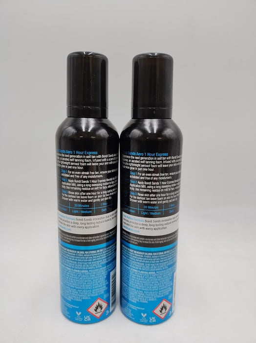 2 PACK Bondi Sands Aero Self Tanning Foam 1 Hour Express - 7.61oz