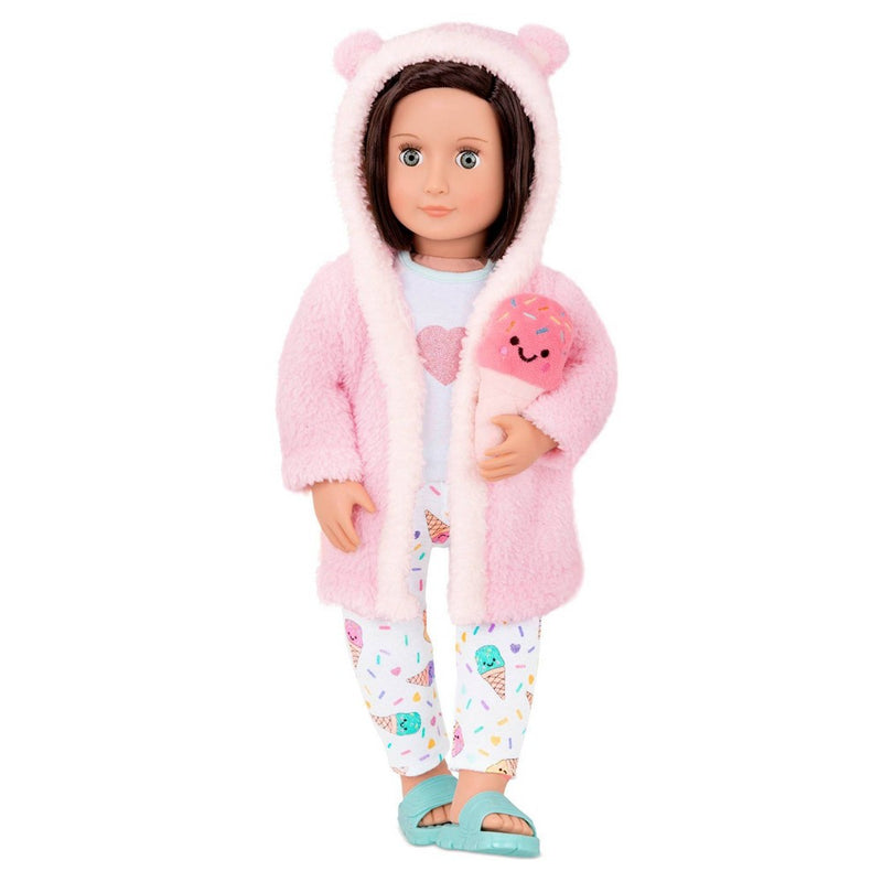 Our Generation Ice Cream Dreams Pajama & Robe Outfit for 18" Dolls