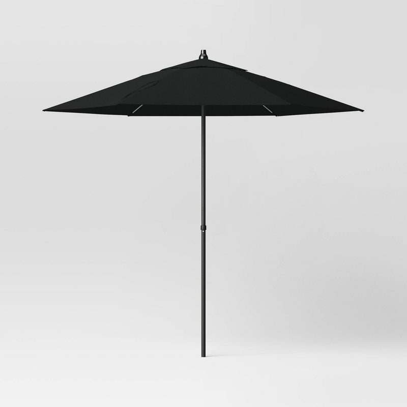 7.5' Round Outdoor Patio Market Umbrella Black - Room Essentials (LOCAL PICKUP ONLY)