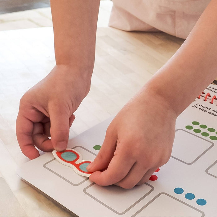 Reusable Sticker Learning & Activity Book with 200 Premium Puffy Stickers - Chuckle & Roar