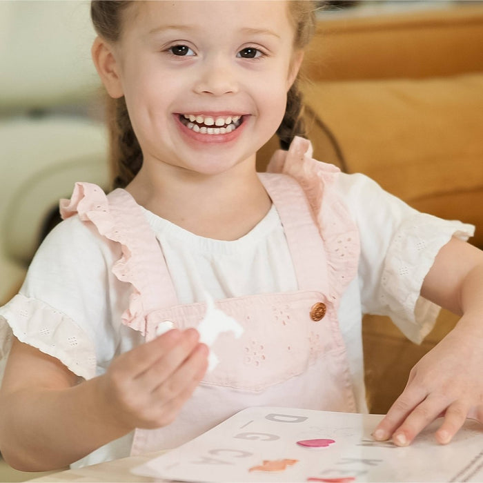 Reusable Sticker Learning & Activity Book with 200 Premium Puffy Stickers - Chuckle & Roar