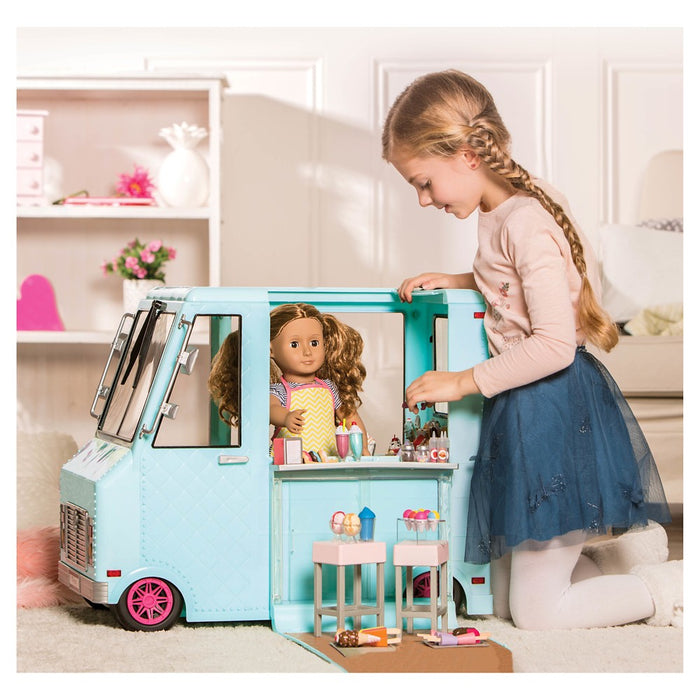 Our Generation Sweet Stop Ice Cream Truck - Light Blue *BRAND NEW, SEALED* (LOCAL PICKUP ONLY)